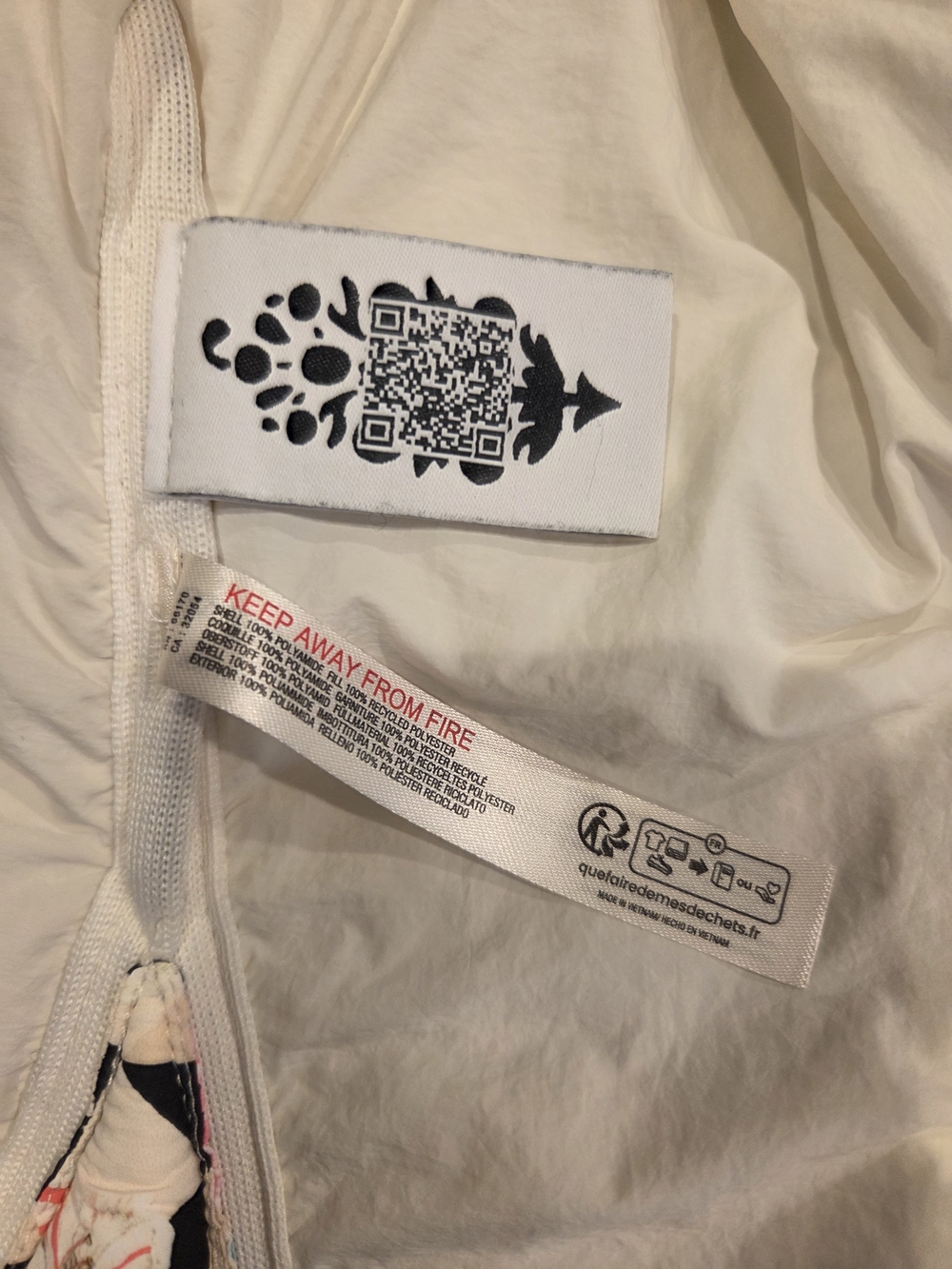 FP Movement by Free People Floral Quilted Packable Puffer Jacket - White Multi - Picture 7 of 7